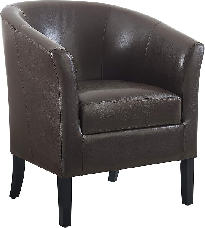 Linon Home Dcor Linon Home Decor Simon Club Chair 33 x 28.25 x 25.5 Brown