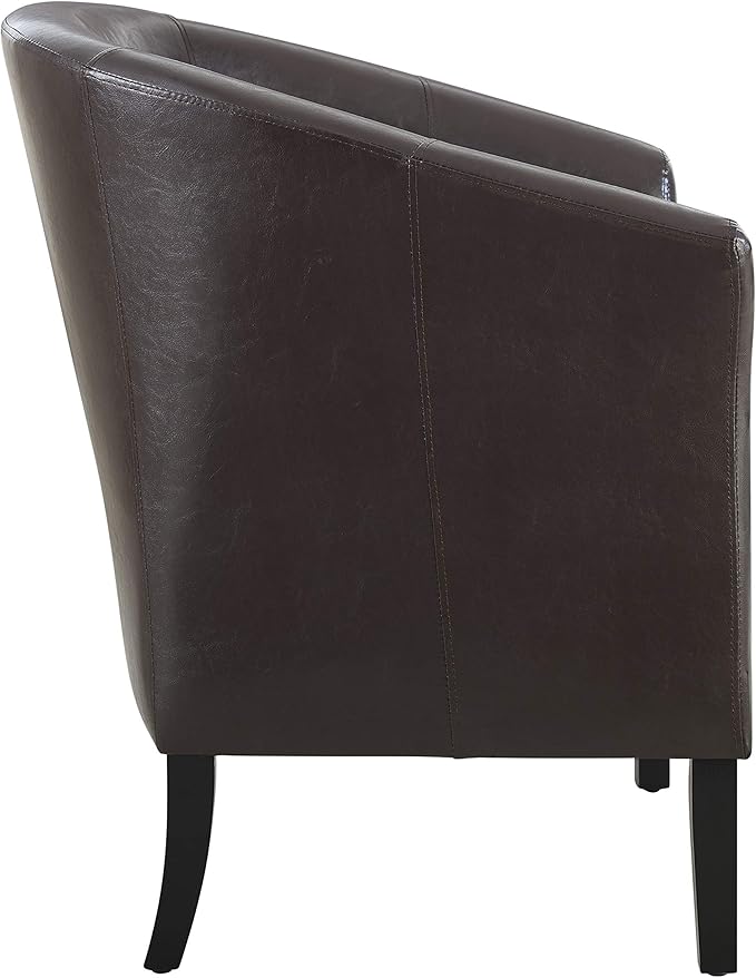 Linon Home Dcor Linon Home Decor Simon Club Chair 33 x 28.25 x 25.5 Brown