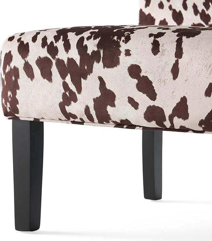 Christopher Knight Home Kassi Fabric Accent Chairs 2-Pcs Set Milk Cow