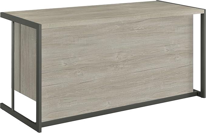 Coaster Home Furnishings - Loomis - Engineered Wood - 60-Inch Desk with Drawers and File Cabinet Drawers Sled Base Contemporary Style - Home Office - Whitewashed Grey - 805881
