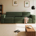 YITAHOME 103 Convertible Sofa Corduroy Cloud Sectional Couch Boneless Couch Sofa Bed with Deep Seat &amp Tall Pillows Sectional Couches for Living Room