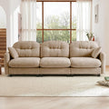 Oversized Modular Sectional Sofa 107”Chenille 3-Seater Cloud Couch for ApartmentOfficeHome Theater-Camel