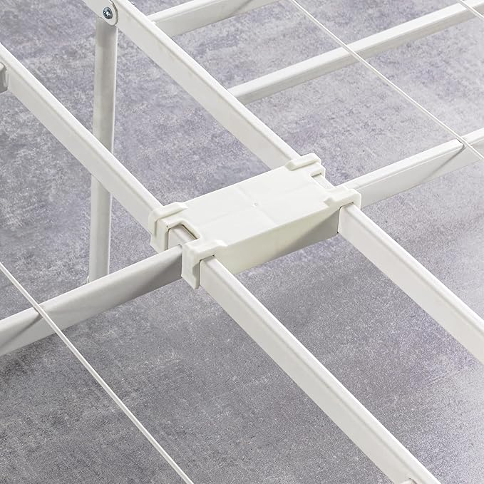 Zinus SmartBase Tool-Free Assembly Mattress Foundation 14 Inch Metal Platform Bed Frame No Box Spring Needed Sturdy Steel Frame Underbed Storage White King