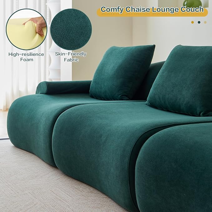 UKMTUET 114 Couches for Living Room Modular Sectional Sofa with L Shaped Chaise Sectional Couches with Convertible Ottoman Deep Seat Sleeper Sofa Boneless Couch for Bedroom Office