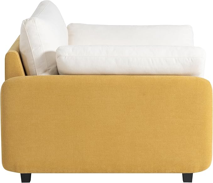 50 Oversized Living Room Chair - Extra Wide Deep Seat Accent Chair &amp Single Sofa Lounge Modern Comfy Upholstered Armchair Color Blocking Couch with 2 Pillows for Reading RoomApartmentBedroom