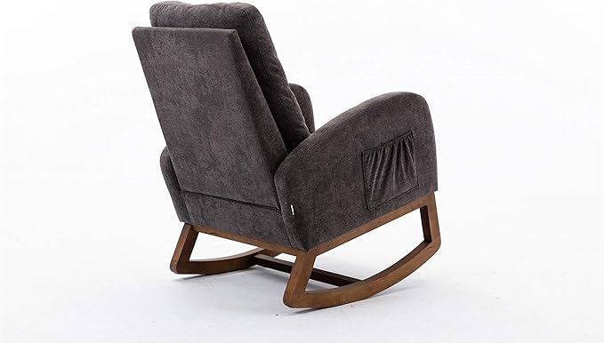 Living Room Comfortable Rocking Chair Living Room Chair Dark Gray