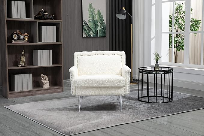 Accent ChairLiving Room Chair Leisure Single Sofa with Acrylic feet