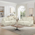 KEIKI 76 2Seat Modular Velvet Sofa Couch for Living Room Apartment Living Style Conscious Homeowners Soft Plush Comfortable Cozy Relaxing Lounge Modern Contemporary Design Beige White
