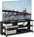 Furinno Sully 3-Tier Stand for TV up to 48 Inch Americano/Chrome