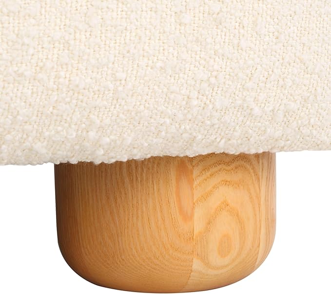 SAFAVIEH Couture Collection Dyanna Ivory/Natural Boucle Accent Chair