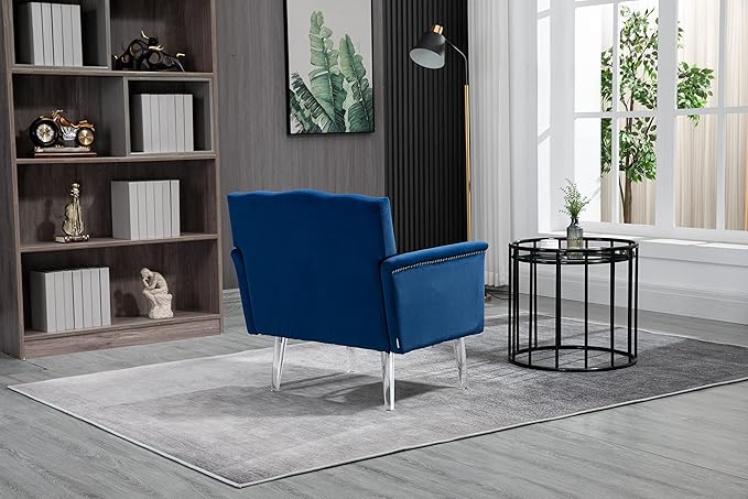 Accent ChairLiving Room Chair Leisure Single Sofa with Acrylic feet