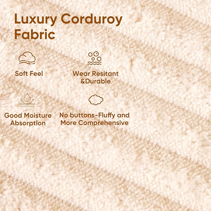 Waxberry Folding Sofa Couch Bed 36 Deep Oversized Seat Boneless Sofa Chair Corduroy Convertible Single Sleeper Chair Couch Bed for Living Room Portable Fold Out Chair Bed With Back Support (Beige)