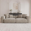 Sectional Couches for Living Room102inch Cloud Couch Modular Sectional SofaModern Corduroy Couch Love SeatCushion Covers Removable&amp Washable (Brown)