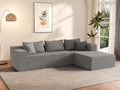 104 Sectional Couches for Living Room Modular Sectional Sofa with Deep Seat Cloud Couch for Living Room Bedroom L-Shape Couch with Chaise No Assembly Required (Plush Right)