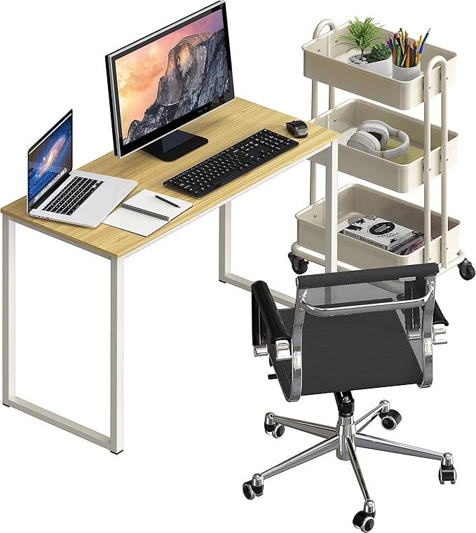 SHW Mission 32-Inch Home Office Computer Desk Oak