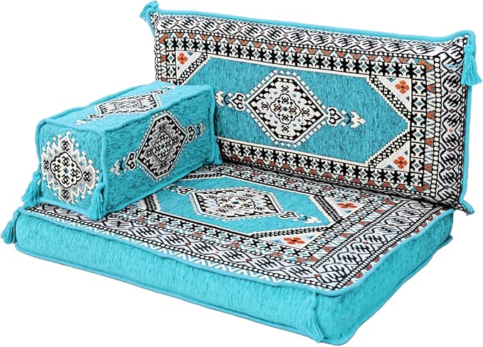 arabicsofa Small Floor Sofa – Handmade Low Seating Majlis Style Turkish Modular Sofas