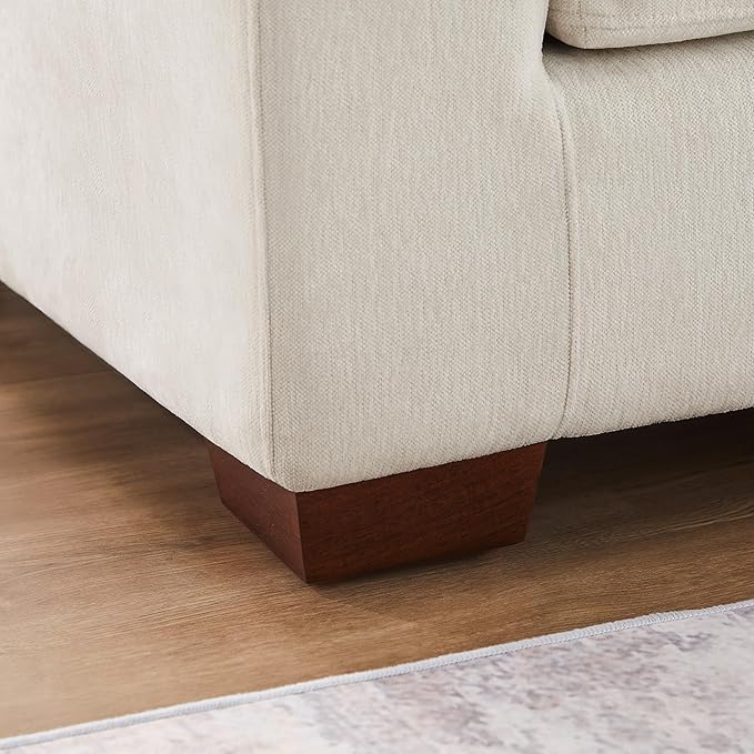 VANOMi 37.4 Upholstered Square Module for Modular Sectional Sofa (Beige Middle Module)