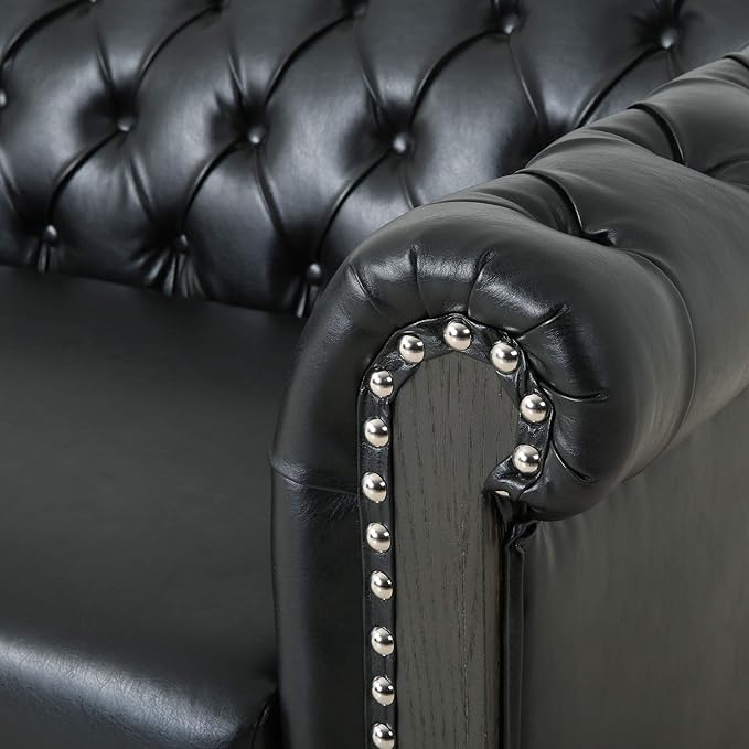 Christopher Knight Home Castalia Sofas Midnight Black + Dark Brown