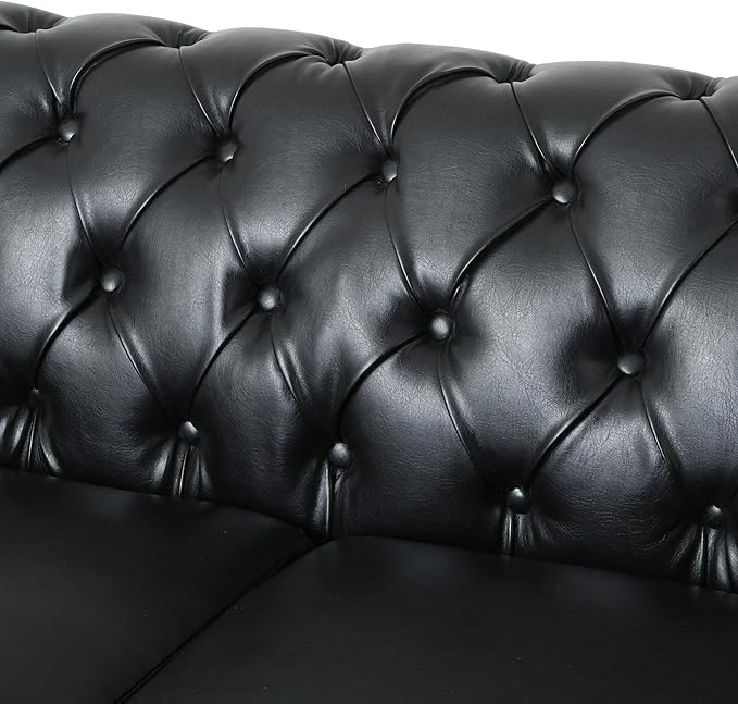 Christopher Knight Home Castalia Sofas Midnight Black + Dark Brown