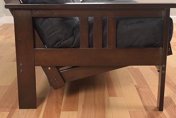 Kodiak Furniture Monterey Queen-size Futon Frame Storage Drawers Espresso Finish