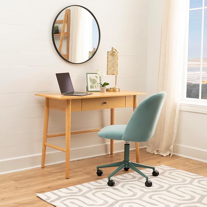 Melissa Natural Wooden One Drawer Writing Desk by Linon
