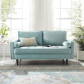 Modway Valour Performance Velvet Loveseat Mint Valour Performance Velvet Loveseat
