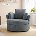 STARY Upholstered Swivel Barrel Sofa Modern Accent Chair with Cozy Cushioning Stylish Rotating Chair for Living Room Bedroom or Office