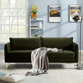 85 Velvet Sofas Couches for Living Room Modern Sofas &amp couches with Ergonomic Design Backrest and Thickened Cushion 3-Seat Sofa Load Capacity 800 LBS (Green Loveseat Sofa)