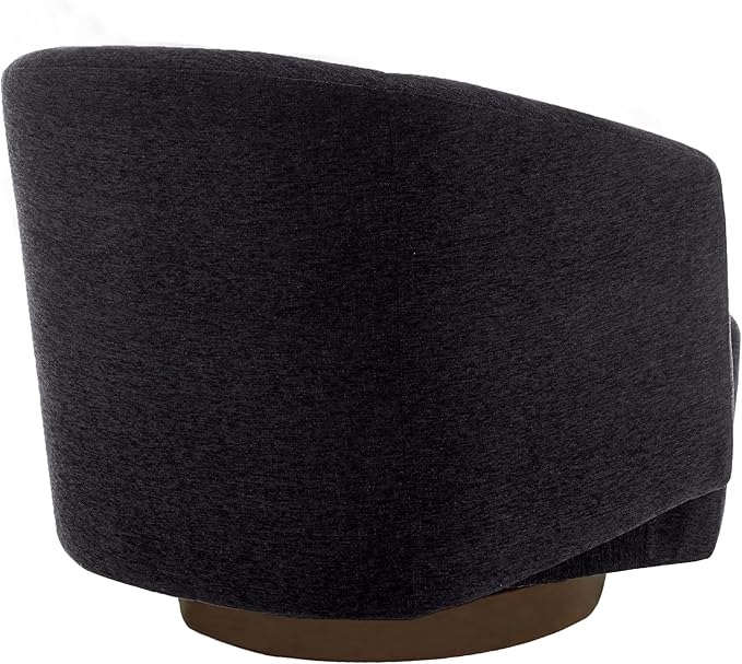 MINCETA Accent ChairModern Swivel Chairs for Living Room and Bedroom Reading with Wood BaseSet of 2Performance Fabric in Charcoal Gray