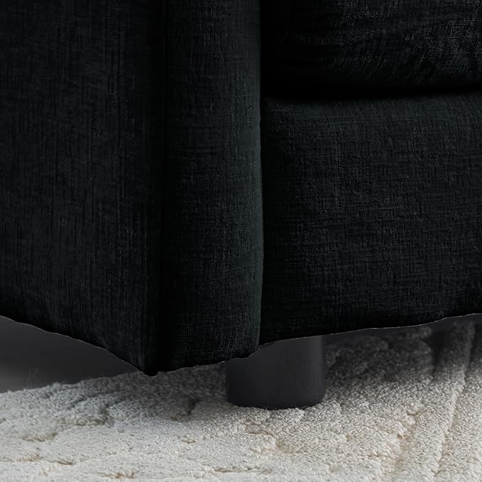 mikibama Alternative Sofa Armrests for 2 Seater Sofa 3 Seater Sofa and 4 Seater Sofa Chenille Black