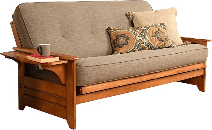 Kodiak Furniture Phoenix Futon Set Full Linen Stone