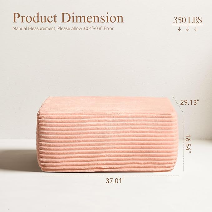Modular Sectional Sofa Mix and Match Pieces for Living Room Comfy Cloud Couches with Movable Ottoman DIY Combination
