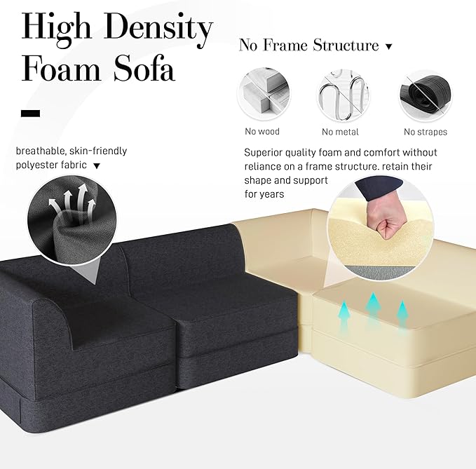 Daneey Corner Seat Module for Modular Sectional Sofa Customizable Sectional Sofa Couch