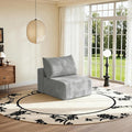 37 Plush Corduroy Ottoman Upholstered Cloud Ottoman for Modular Sectional Couch No Assembly Required Compressed Memory Foam Ideal for Living Room Bedroom and More