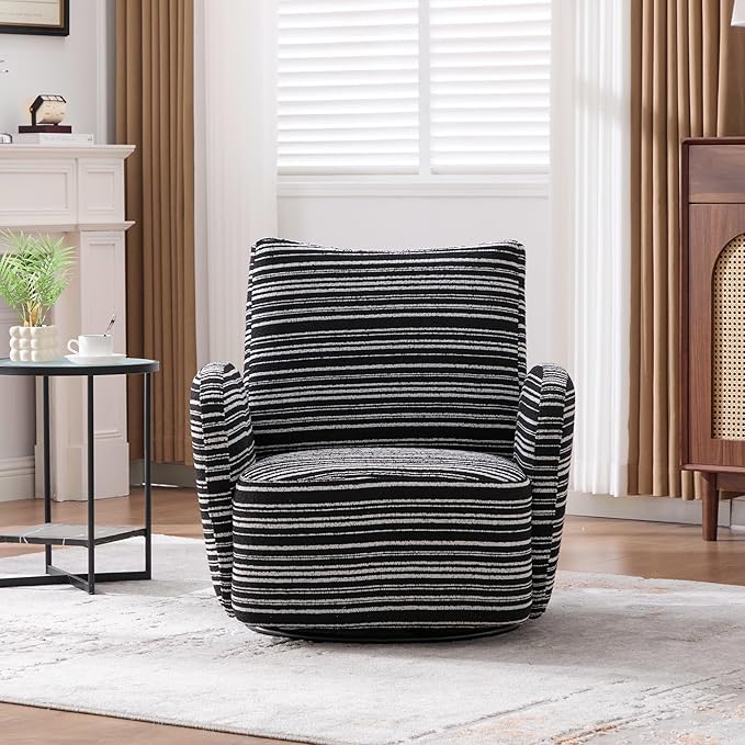 ERYE 360° Swivel Chair Modern Leisure Swivel Armchair for Living Room Bedroom