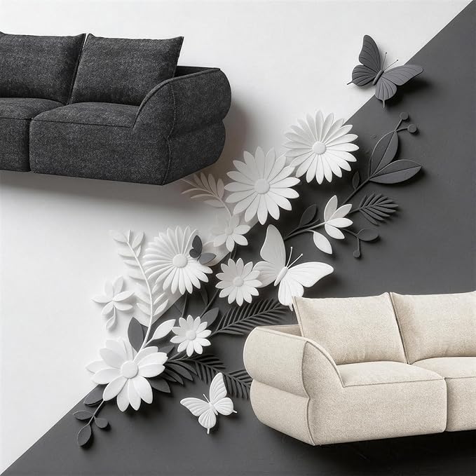 104 Modular Sectional Sofa with Deep Seat L Shaped Cloud Couch for Living Room 3-Seater Boneless Sofa with Movable Ottomans Removable Cover No Assembly Required Graphite Black