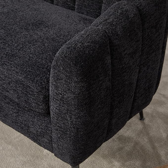 KEIKI 50.2'' Loveseat Sofa Upholstered Chenille Love Seat Couches Modern Deep Seat 2-Seat Sofa for Small Space Living Room Studio Apartment