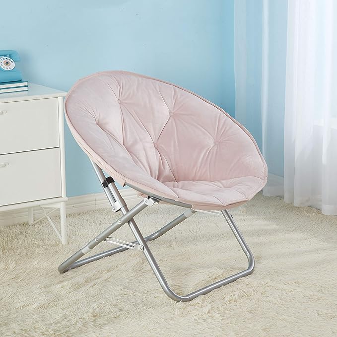 Urban Lifestyle Micromink Saucer Chair Blush