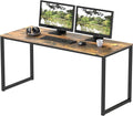 SHW Mission 48-Inch Home Office Computer Desk Rustic Brown