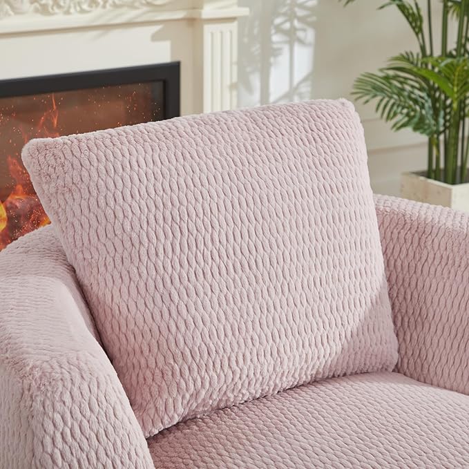360° Swivel Accent Chair Compressible for Storage Modern Luxury Chair with Thick Cushioning for Office Living Room and Apartment Pink