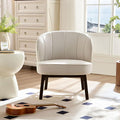 Ash Wooden e Upholstered Lounge Shell ChairModern Chair 1PC Comfor Chairs for Living RoomCoffee ShopOffice