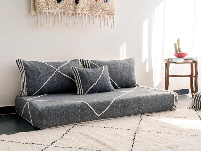 arabicsofa Moroccan Style Colorful Floor Couches – Handmade Modular Floor Cushions