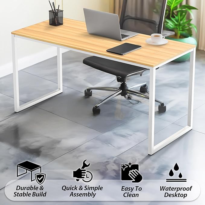 SHW Mission 32-Inch Home Office Computer Desk Oak