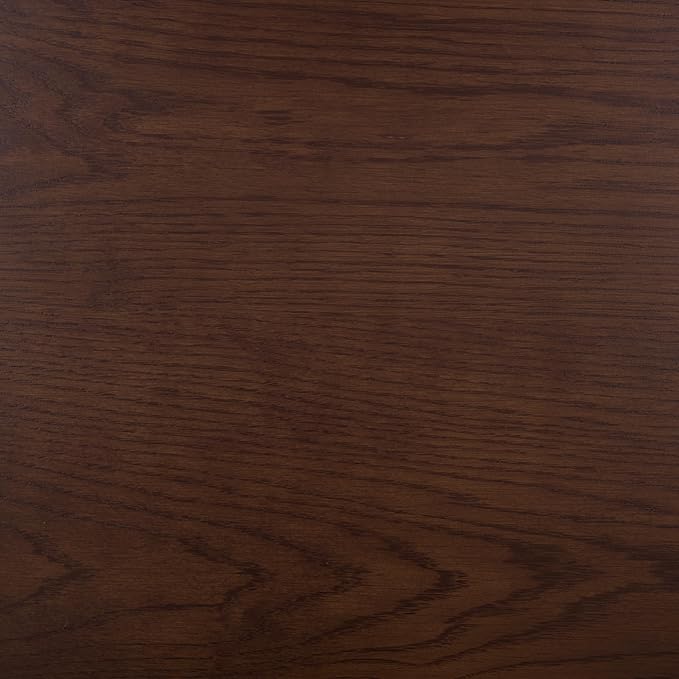 SAFAVIEH Couture Collection - Francesco Walnut Wood 4-Drawer Desk with Brass Accents Modern Writing Table with Storage (SFV4239A)