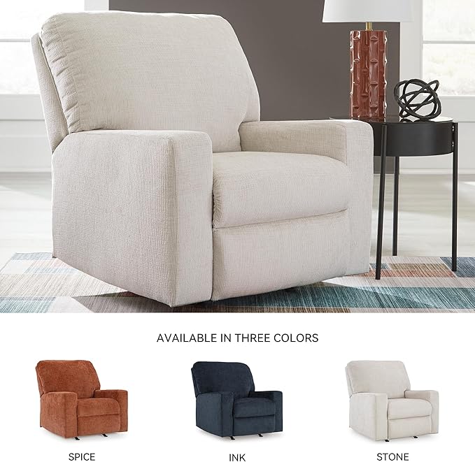 Signature Design by Ashley Aviemore Casual Rocker Recliner Light Gray