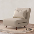 Convertible Sleeper Chair 3 in 1 Folding Single Chair Sleep Turns into Bed Sofa Bed for Adults Foldable Twin Chaise Lounge for Living Room Bedroom Sturdy Wood Frame and Easy Assembly