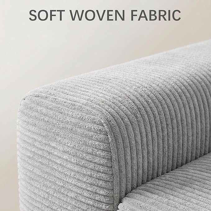 Convertible Sofa Bed 3 in 1 Loveseat Folding Couch Bed Foldable - Boneless Couch &amp Floor Futon Sleeper Corduroy Pull Out Sofa Bed with 2 Pillows for Living Room