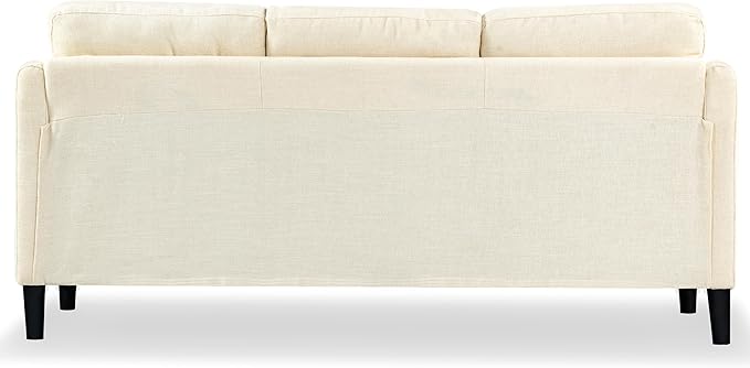 SAFAVIEH Couture Furniture Collection Edalynn Modern Cream 3-Seater Sofa