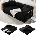 4-in-1 Folding Convertible Floor Sofa Bed 78 Oversized Compression Sofa No Assembly Required King Futon Lazy Couch Corduroy Loveseat Sleeper with Pull Out Bed Modular Futon Couch