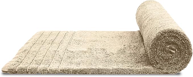 Tens Towels Pack of 2 Extra Large Bath Sheets 35 x 70 Inches 100% Cotton Larger &amp Lighter Weight Quicker to Dry Super Soft &amp Absorbent Oversized Bath Towels Beige